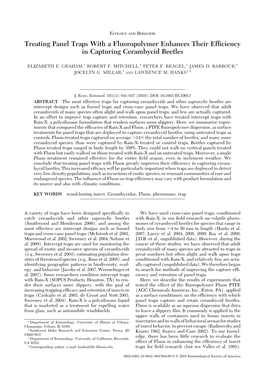 Treating Panel Traps with a Fluoropolymer Dramatically