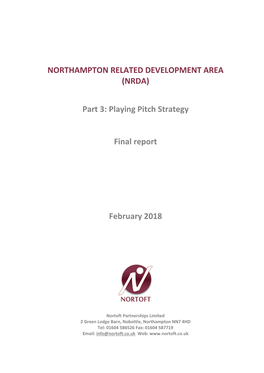 (NRDA) Part 3: Playing Pitch Strategy Final Report February 2018