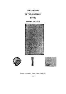 The Language of the Sumerians in the Marsican Area