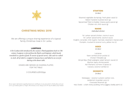 CHRISTMAS MENU 2019 (Individual Selection)