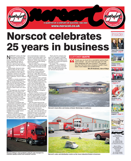 Norscot Celebrates 25 Years in Business