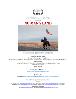 NO MAN's LAND Would Be a Hit Piece Lampooning the Armed-Protestors
