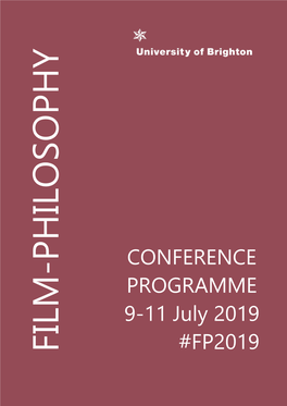 CONFERENCE PROGRAMME 9-11 July 2019 #FP2019