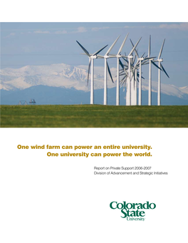 One Wind Farm Can Power an Entire University