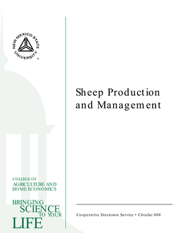 Sheep Production and Management