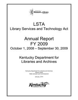 LSTA Annual Report FY 2009
