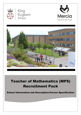 Teacher of Mathematics (MPS) Recruitment Pack