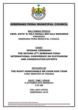 Seberang Perai Municipal Council