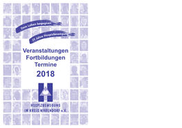 Veranstaltungen Fortbildungen Termine 2018