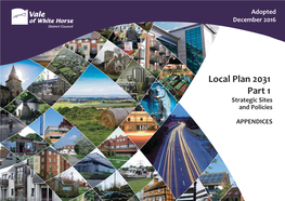 Local Plan 2031 Part 1: Strategic Sites and Policies – Appendices