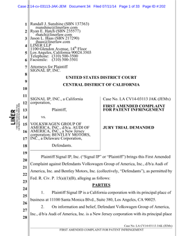 Plaintiff SIGNAL IP, INC