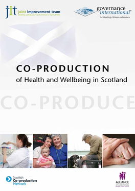 Co-Production of Health and Wellbeing in Scotland Co-Produce ﻿ 2