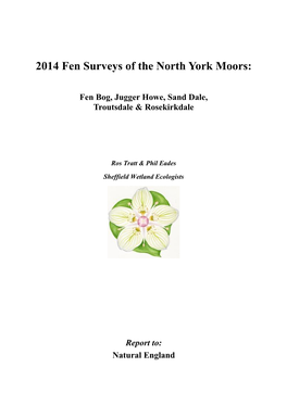 2014 Fen Surveys of the North York Moors