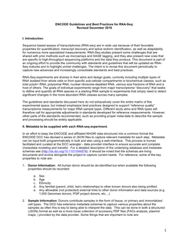 ENCODE Guidelines and Best Practices for RNA-Seq: Revised December 2016