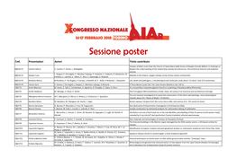 Sessione Poster