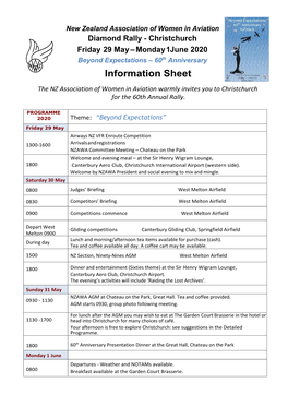 2020 Christchurch Information Sheet Final