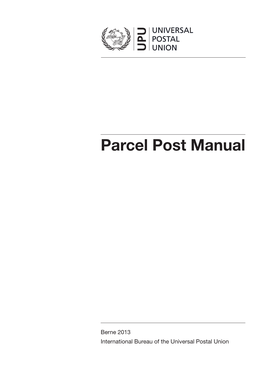 Parcel Post Manual