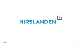 Hirslanden Corporate Overview Presentation FY2017