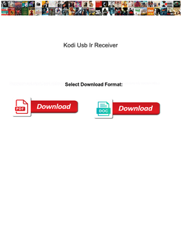 Kodi Usb Ir Receiver