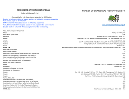 FOREST of DEAN LOCAL HISTORY SOCIETY Index to Volumes 1 - 34