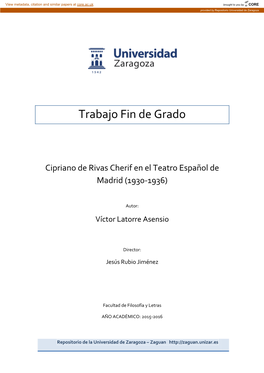 Trabajo Fin De Grado