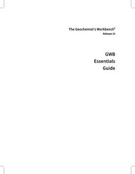 GWB Essentials Guide