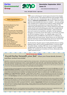 September 2010 Newsletter In