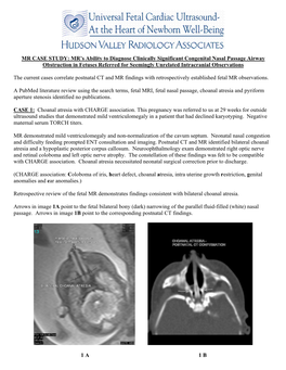 MR's Ability to Diagnose Clinically Significant Congenital