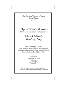 Opera Scenes & Arias Trial by Jury