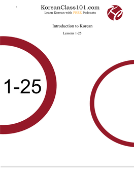 Koreanclass101.Com Learn Korean with FREE Podcasts