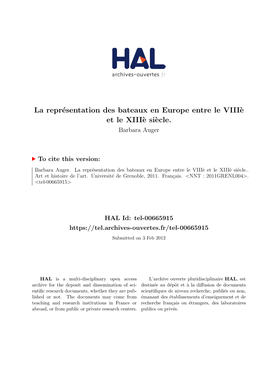 La Représentation Des Bateaux En Europe Entre Le Viiiè Et Le Xiiiè Siècle