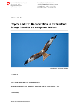 Raptor and Owl Conservation in Switzerland: Strategic Guidelines and Management Priorities