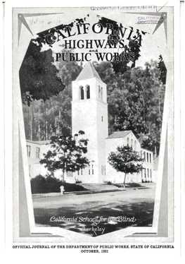 California Highways and Public Works, October 1931