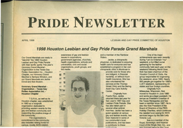 Pride Newsletter