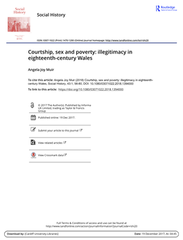 Illegitimacy in Eighteenth-Century Wales