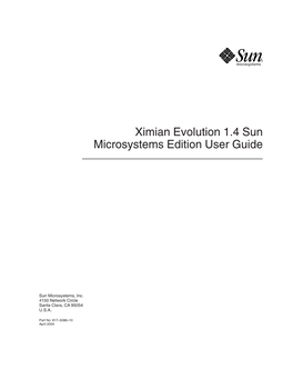 Ximian Evolution 1.4 Sun Microsystems Edition User Guide