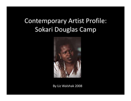 Contemporary Artist Profile: Sokari Douglas Camp