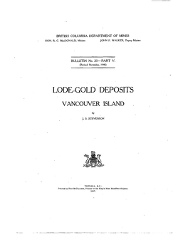 Lode-Gold Deposits