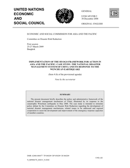 United Nations Economic and Social Council