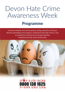 Devon Hate Crime Awareness Week Programme