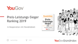 Preis-Leistungs-Sieger Ranking 2019 in Kooperation Mit Handelsblatt Gesamtwertung Preis-Leistungs-Sieger 2019 Top 3