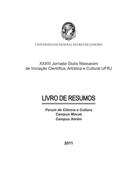 Livro De Resumos