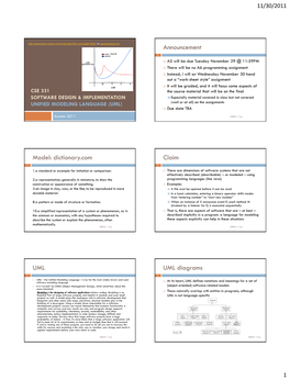 Introduction to CSE 331 Software Design & Implementation