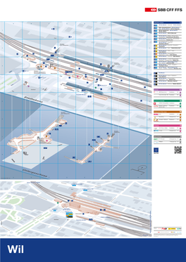 Bahnhofplan Wil (Plakat)