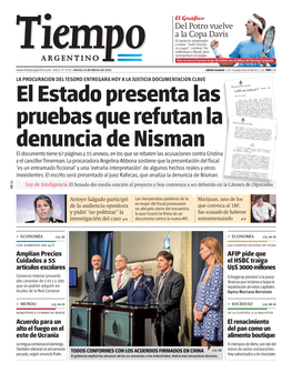 El Estado Presenta Las Pruebas Que Refutan La Denuncia De Nisman