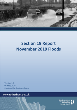 Rotherham Section 19 Flood Investigation Report