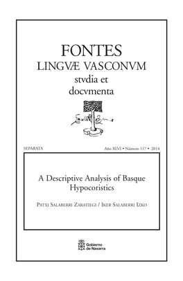 A Descriptive Analysis of Basque Hypocoristics