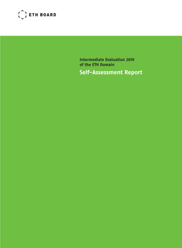 Self-Assessment Report of the ETH Board Table of Contents
