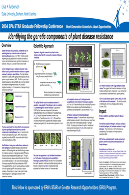 Identifying the Genetic Components of Plant Disease Resistance