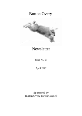 Burton Overy Newsletter